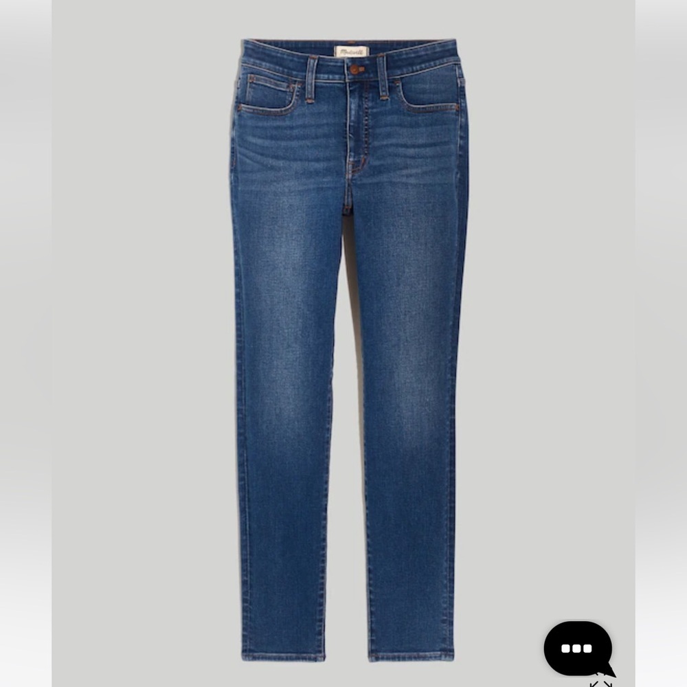 Madewell Tall Curvy Roadtripper Authentic Skinny Jeans in Roselawn Wash, Sz 27T